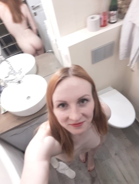 redhead waitress naked image