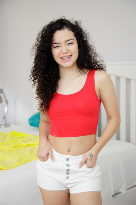 curly hair teen solo beautiful naked photo